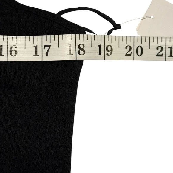 Treasure & Bond Black V-Neck Maxi Slip Dress XXS NEW - Picture 5 of 7